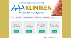 Desktop Screenshot of aaa-kliniken.se