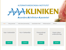 Tablet Screenshot of aaa-kliniken.se